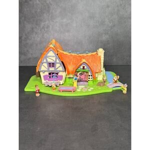Vintage Disney Snow White Tiny Collection Polly Pocket Cottage 1995 *Works*